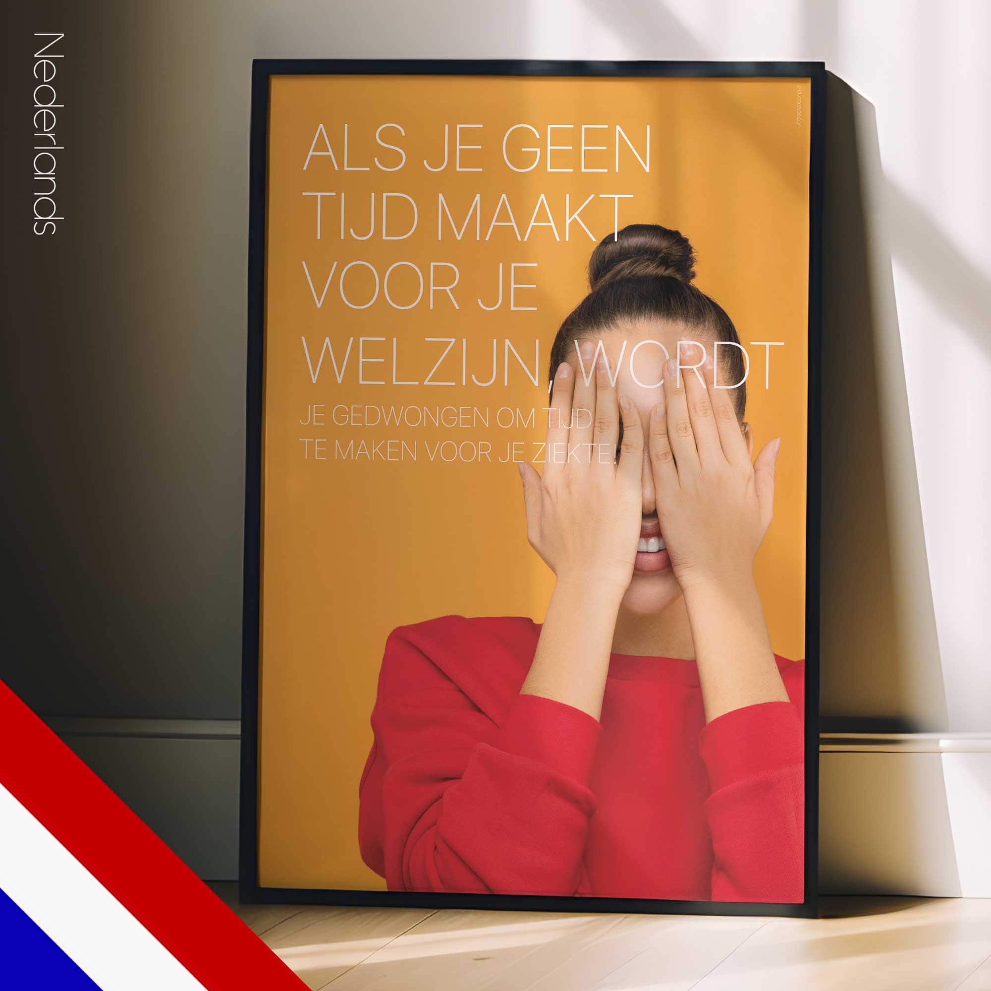 Make time for wellness! Wellness poster from www.educare.design