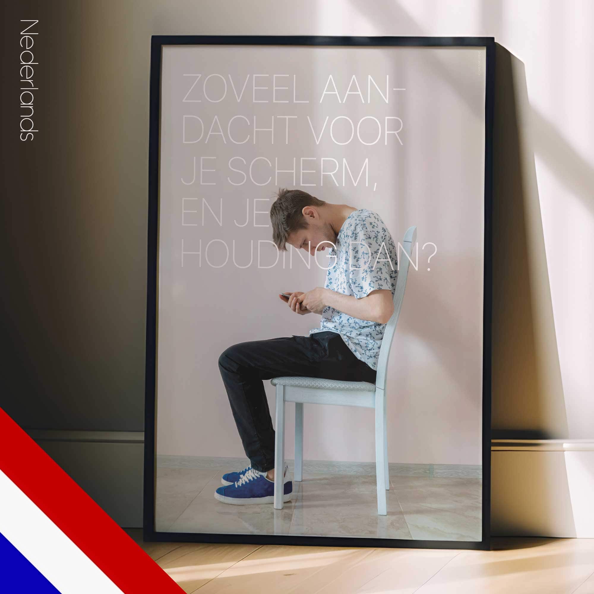 Online-Ausschnitt. Körperhaltung Kunstwerk von www.educare.design