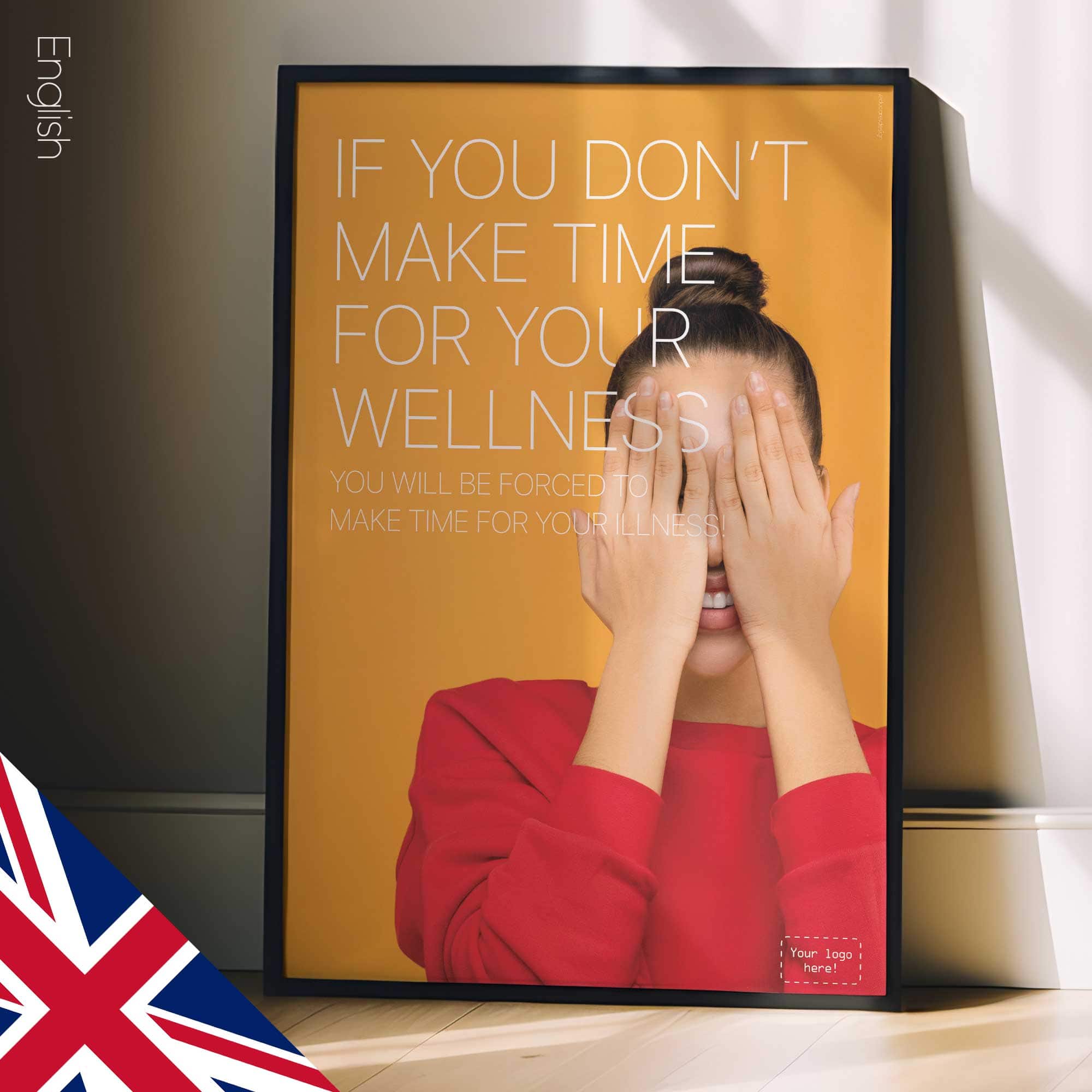 Make time for wellness! Wellness poster from www.educare.design