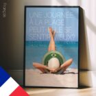 Day on the Beach. Physiotherapy poster from educare.design