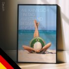 Day on the Beach. Physiotherapy poster from educare.design