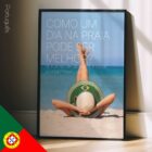 Day on the Beach. Physiotherapy poster from educare.design