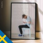 Online-Ausschnitt. Körperhaltung Kunstwerk von www.educare.design