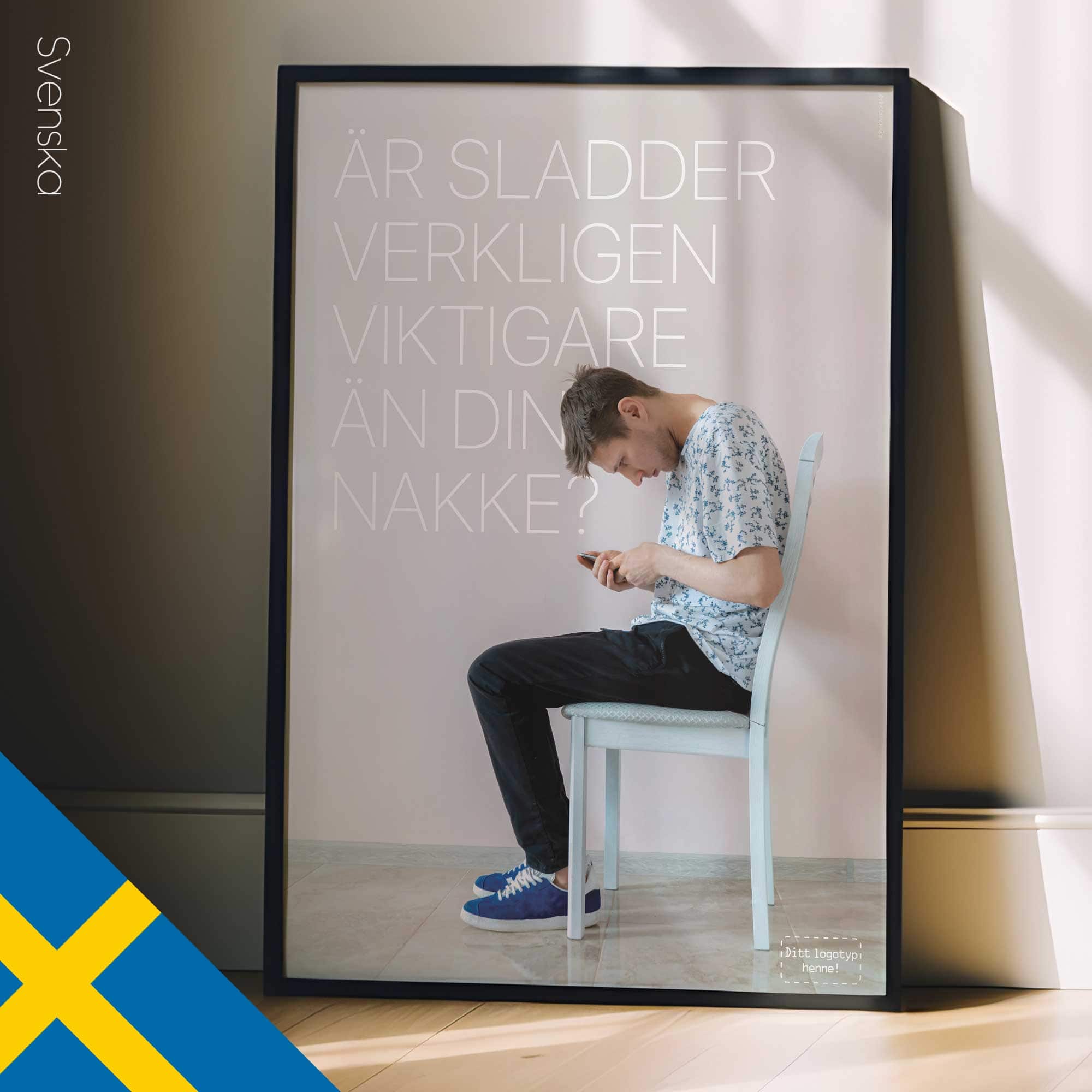 Online-Ausschnitt. Körperhaltung Kunstwerk von www.educare.design