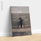 You are not your thoughts or emotions. Mental Health artwork from educare.design