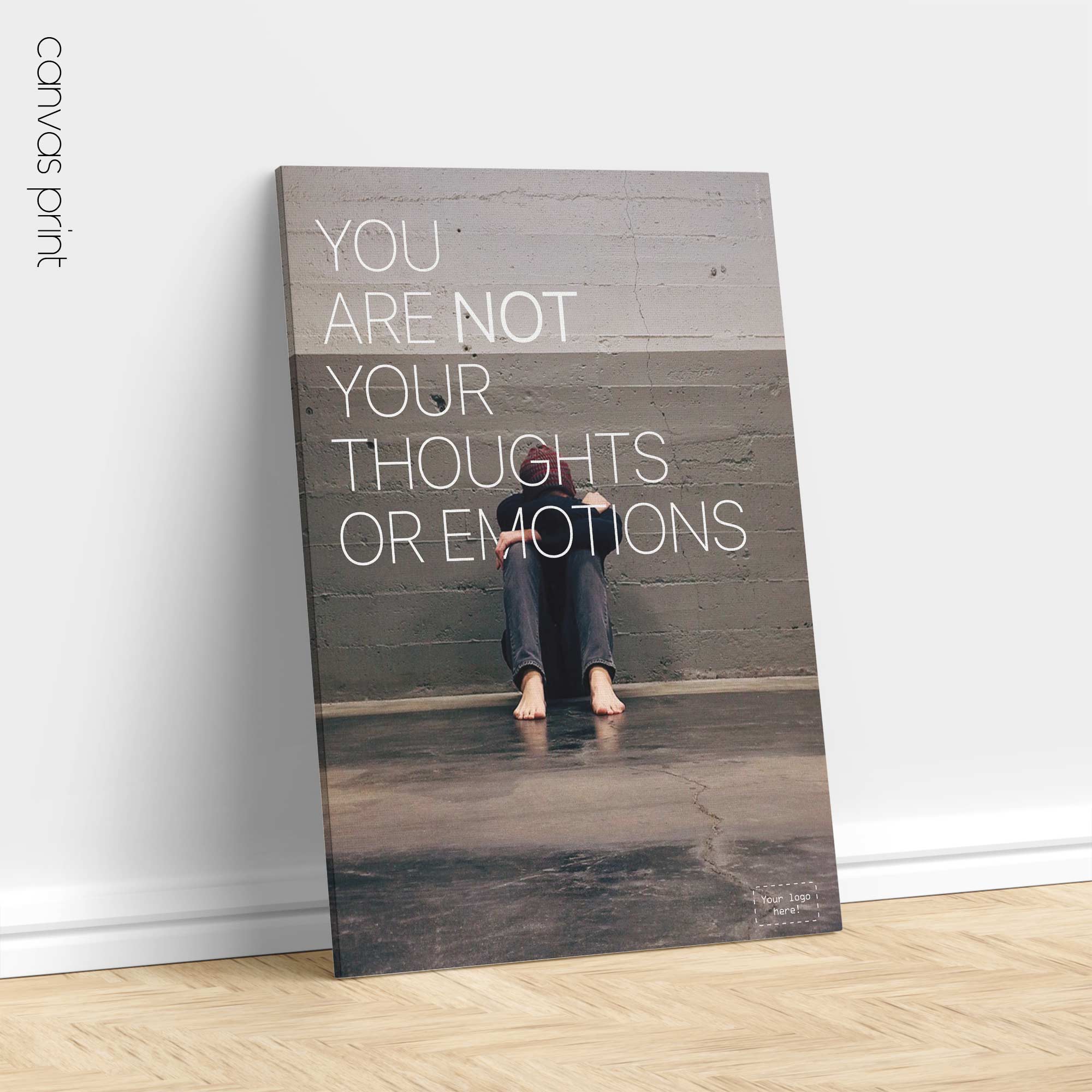 You are not your thoughts or emotions. Mental Health artwork from educare.design