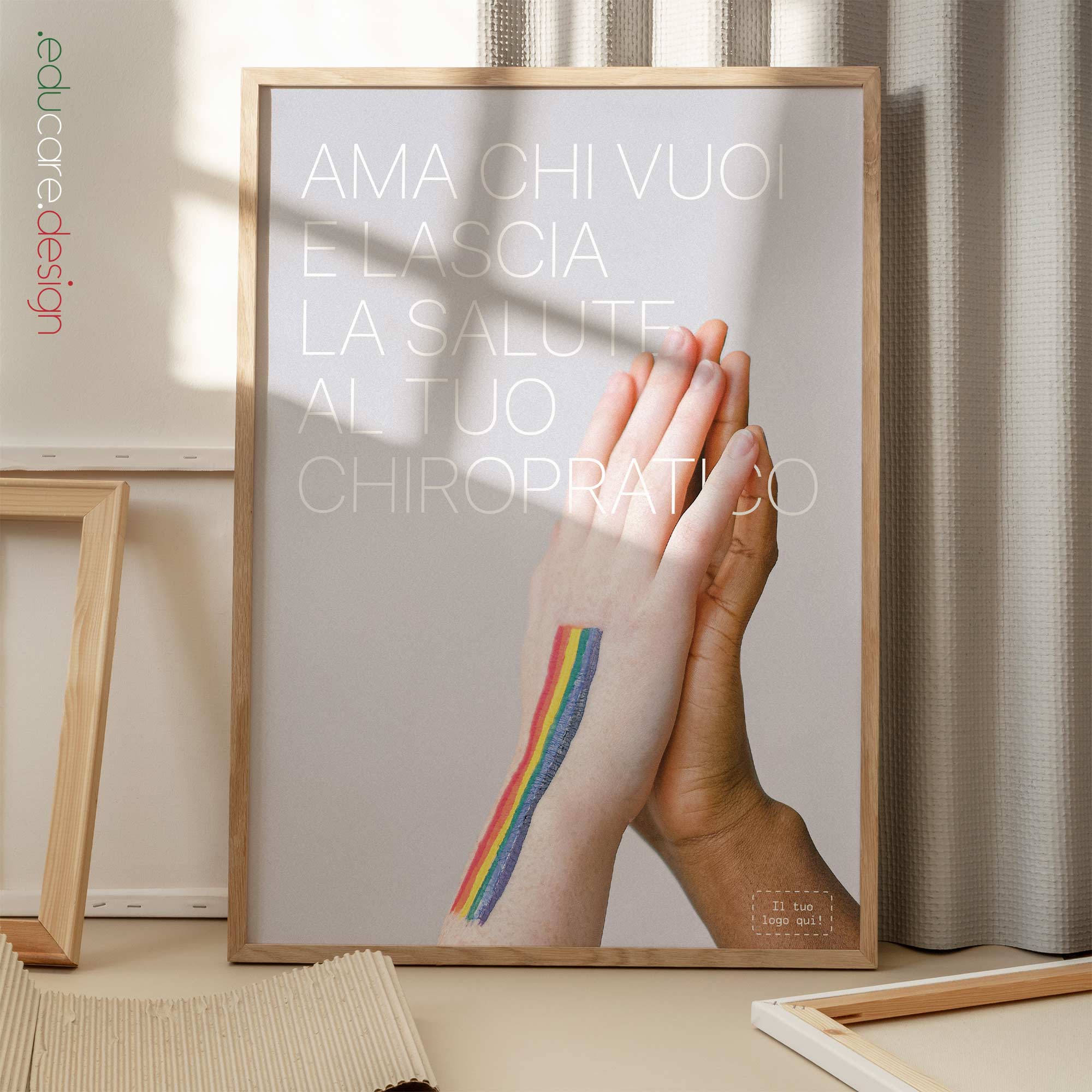 Love and Chiropractic. Chiropractic artwork from www.educare.design