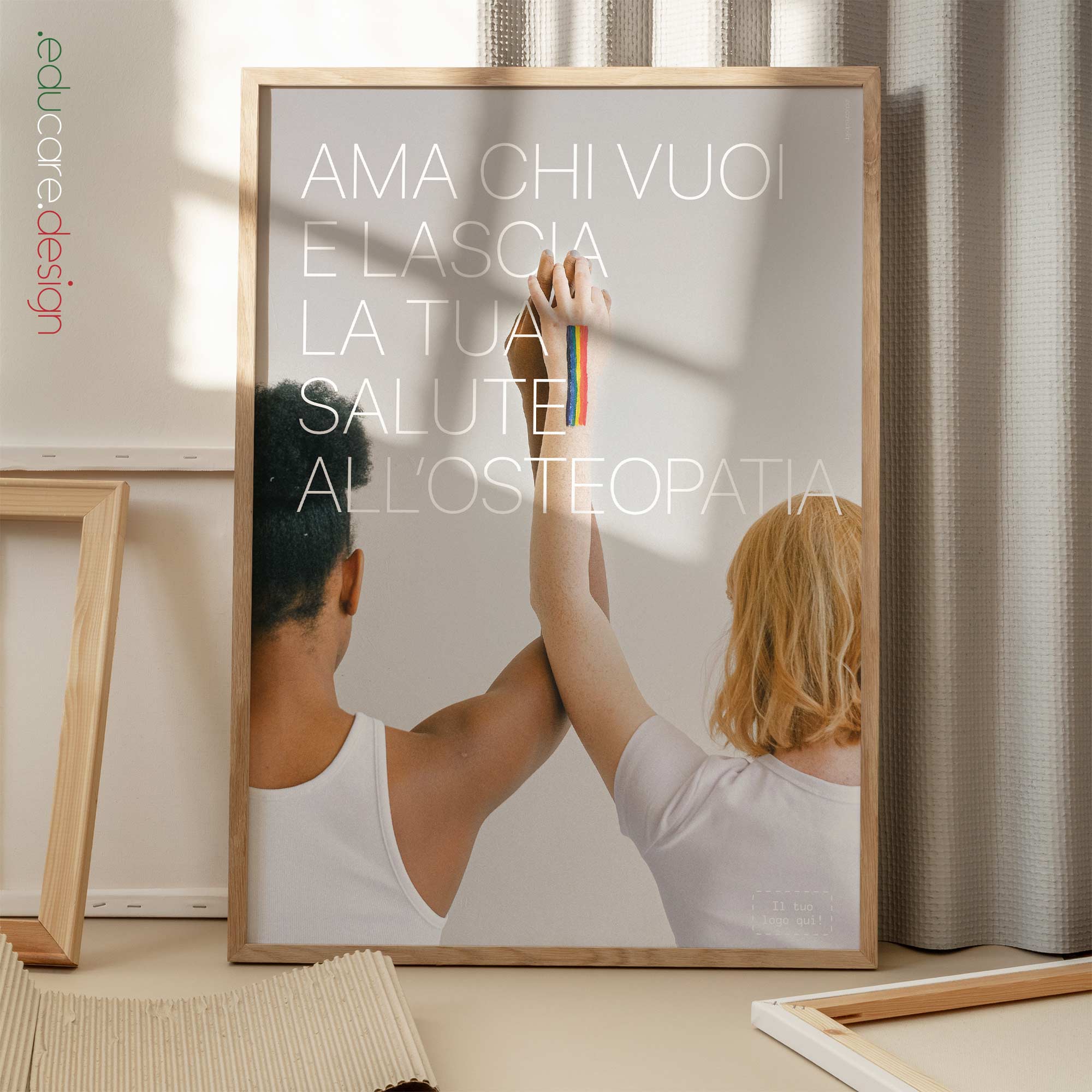 Love and Osteopathy. Osteopathic artwork from www.educare.design