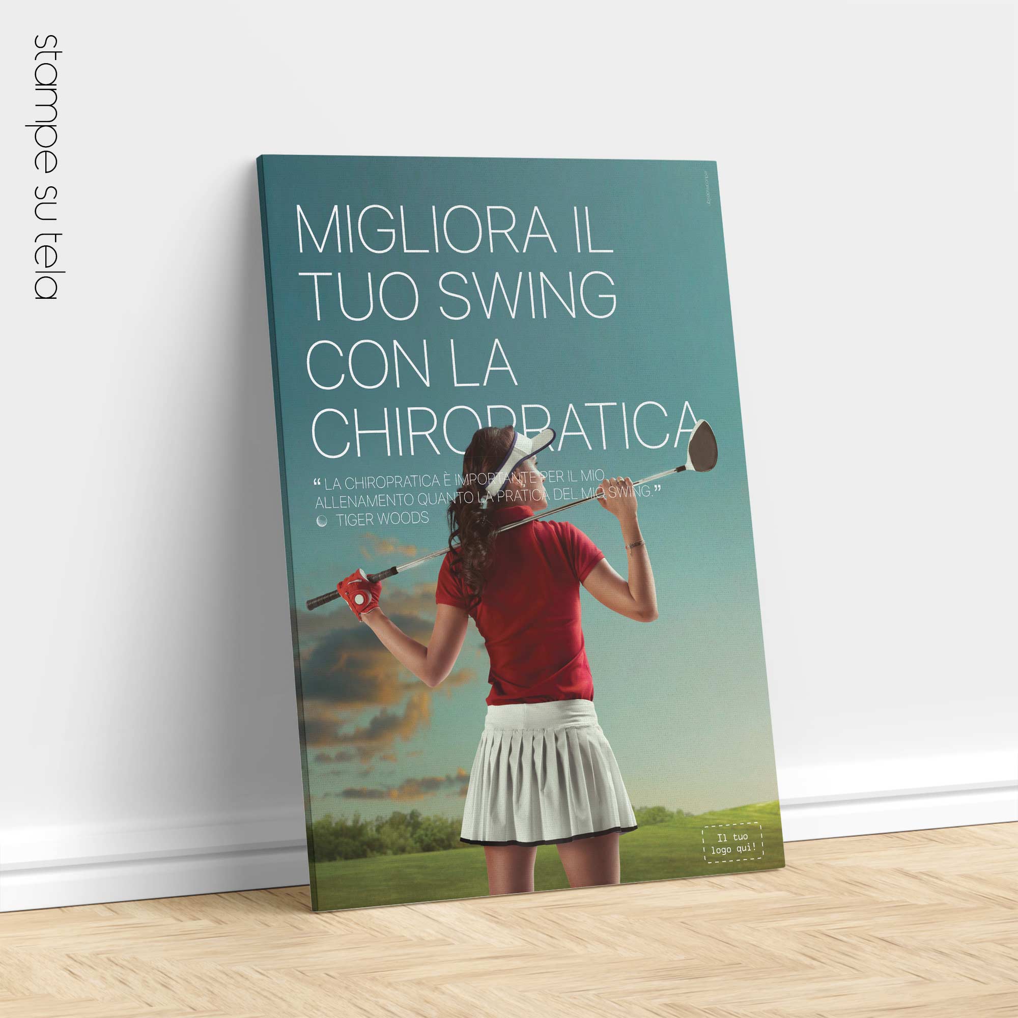 Golf & Chiropractic. Sports poster from educare.design