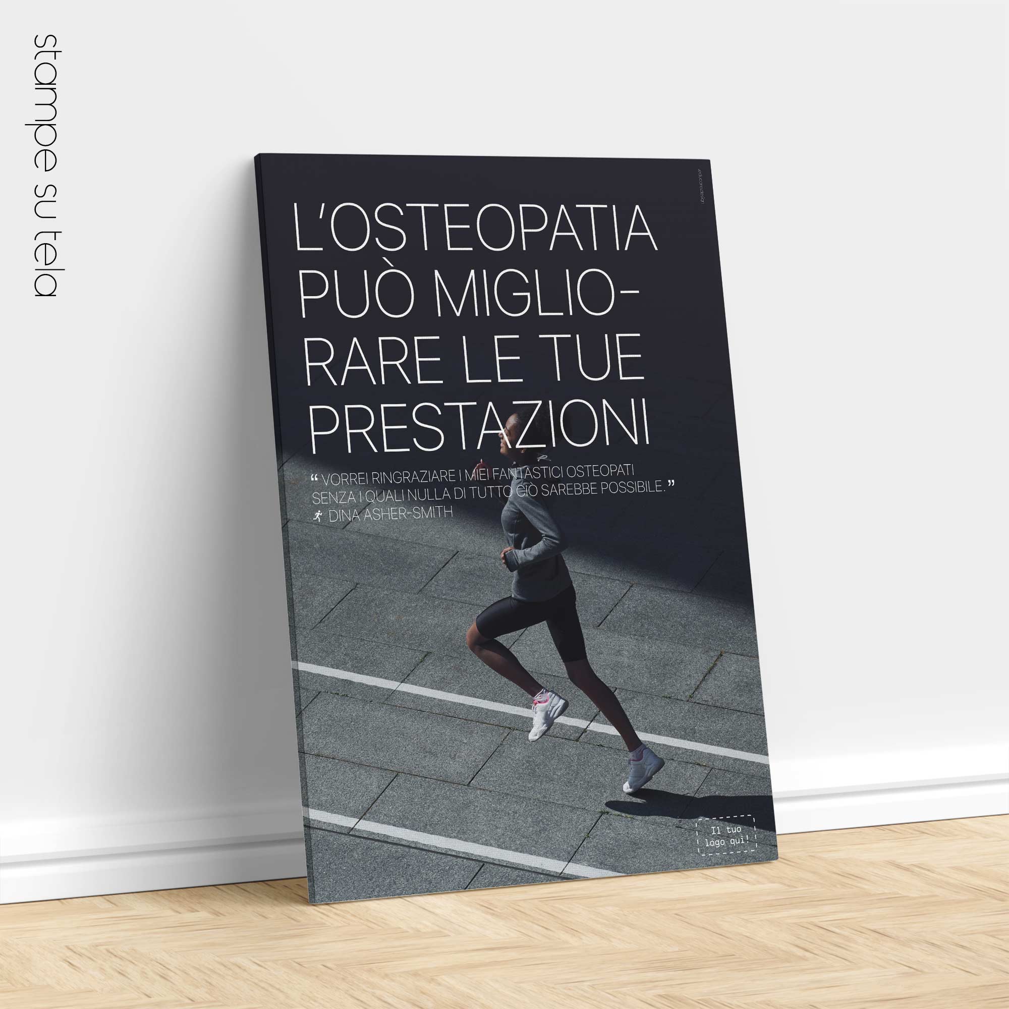 Running & Osteopathy. Osteopathic poster from educare.design