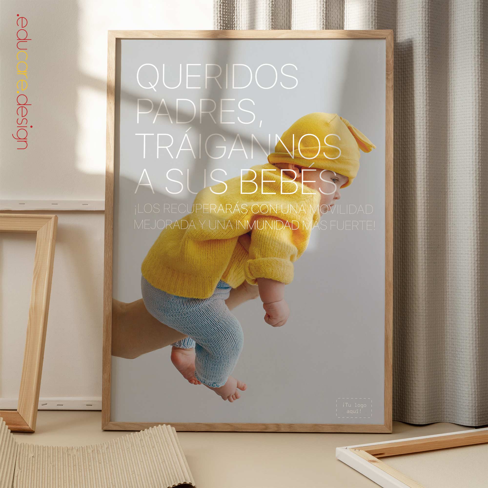 Bring us your babies. Preventive care poster from www.educare.design