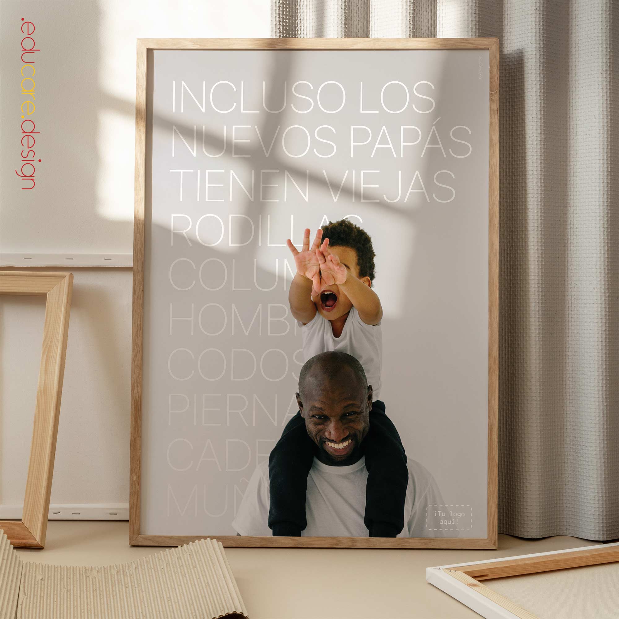 Even New Dads. Better health poster from www.educare.design