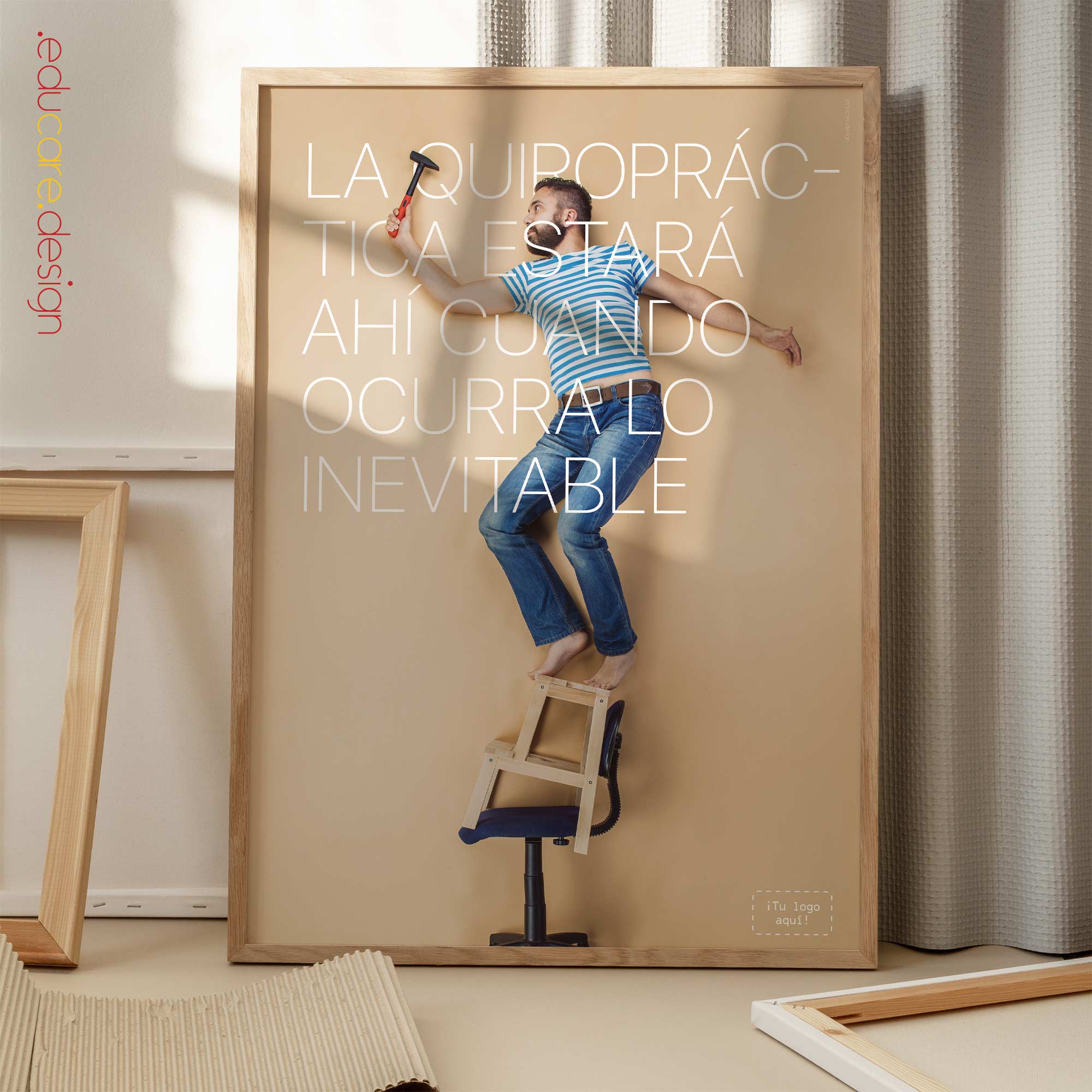 Inevitable. Chiropractic poster from www.educare.design