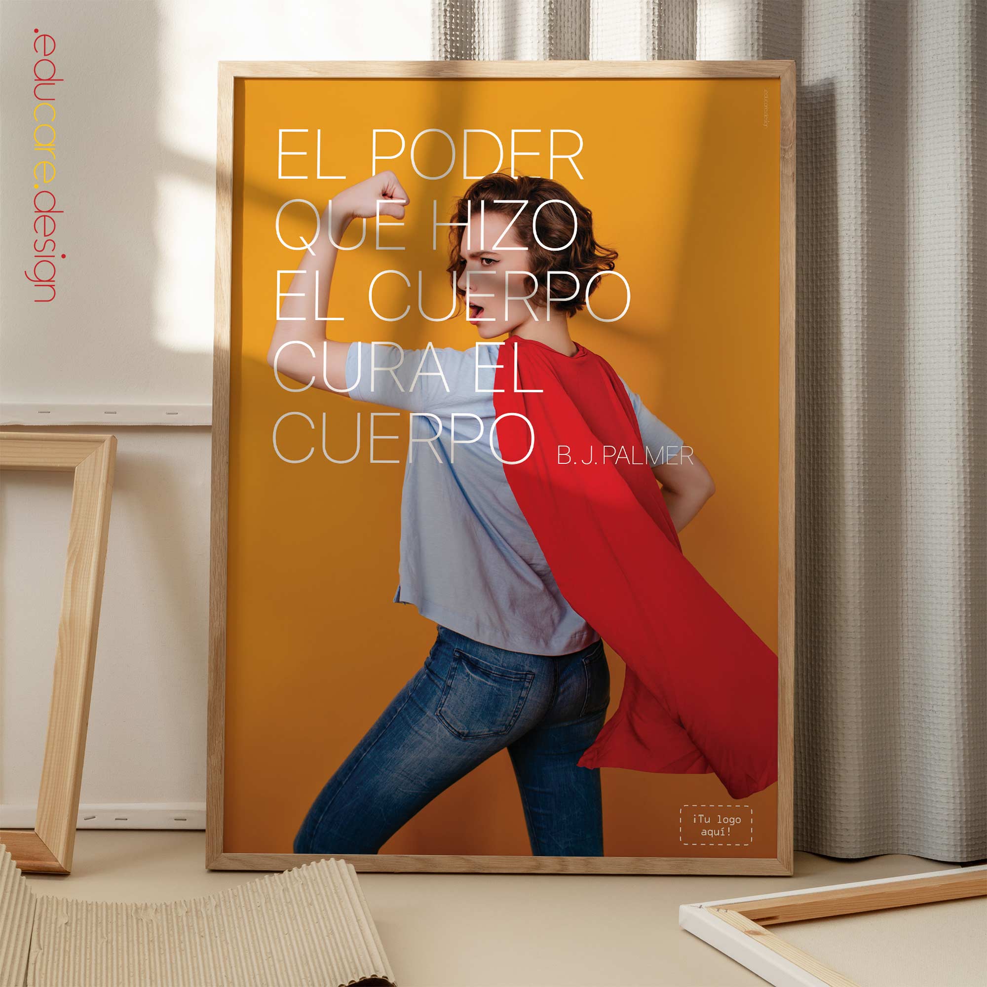 Superpower! Chiropractic artwork from www.educare.design