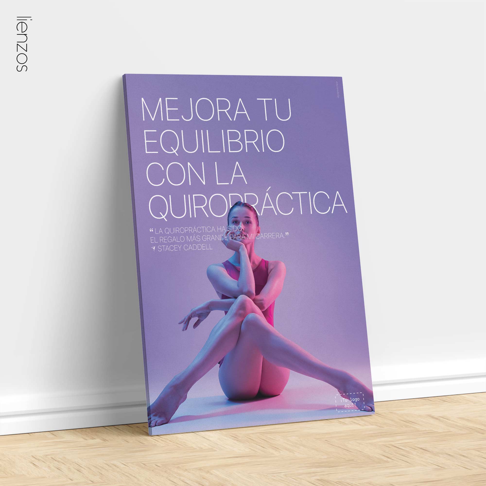 Ballet and Chiropractic. Sports poster from educare.design