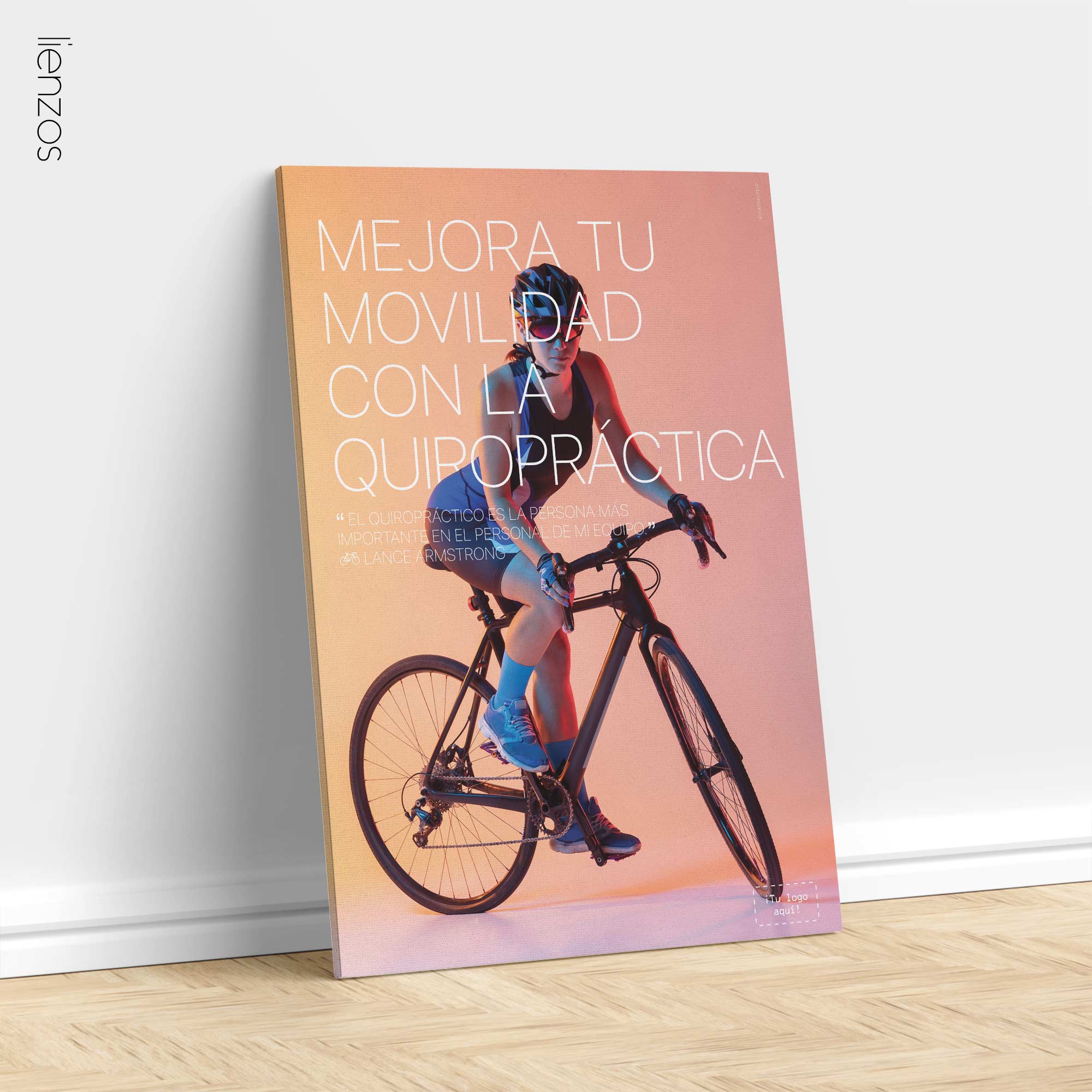 Cycling and Chiropractic. Sports poster from educare.design