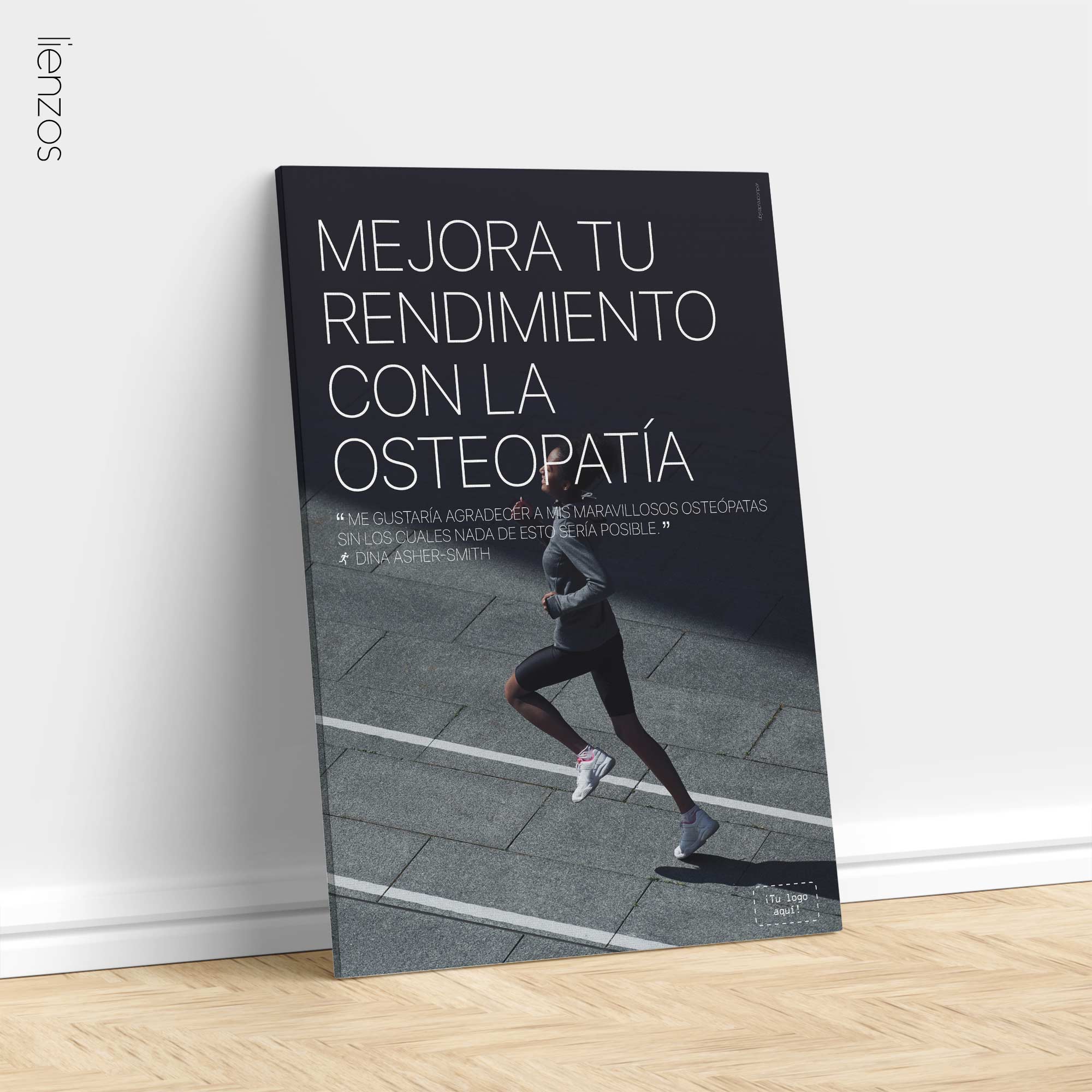 Running & Osteopathy. Osteopathic poster from educare.design