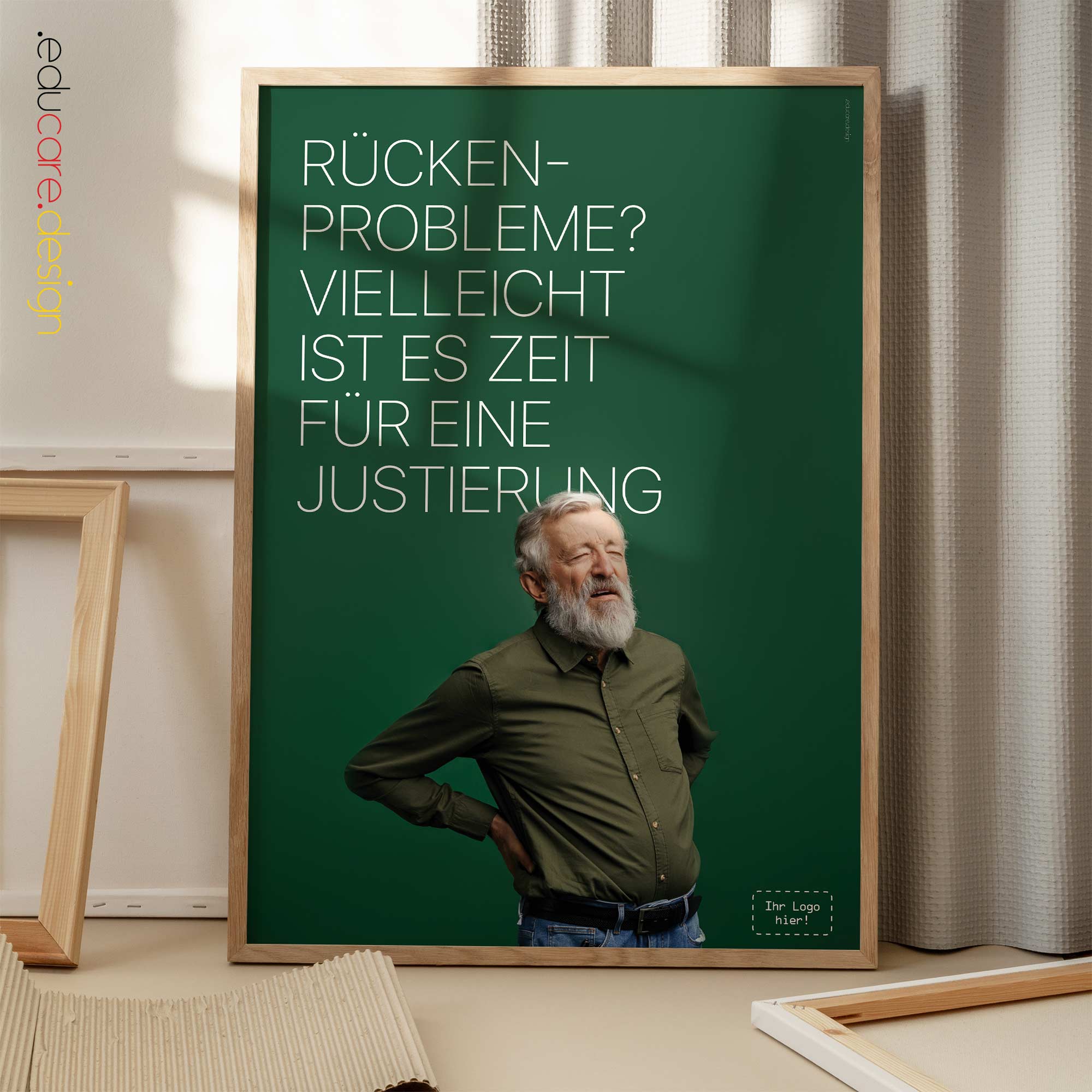 Bad Back? Chiropractic artwork from www.educare.design