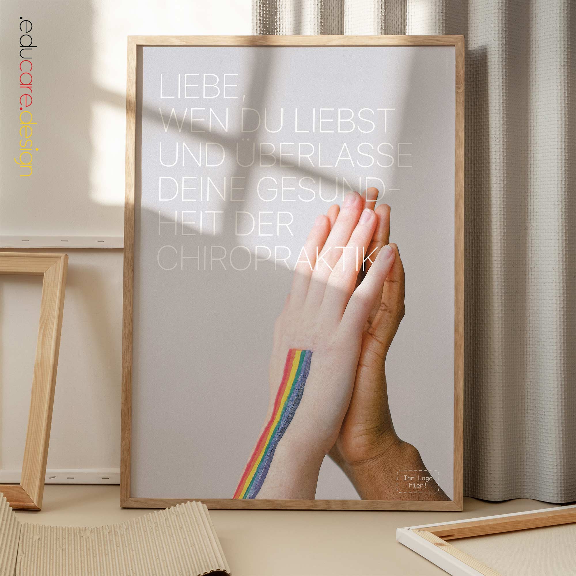 Love and Chiropractic. Chiropractic artwork from www.educare.design