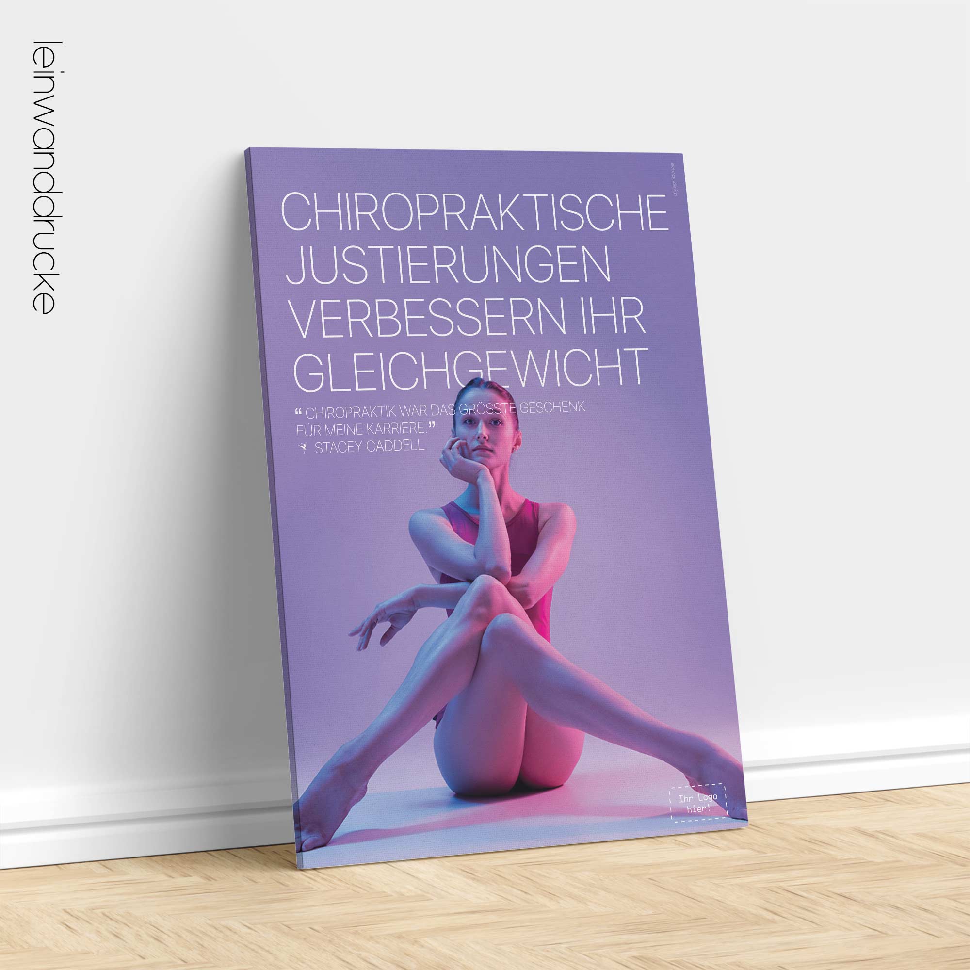 Ballet and Chiropractic. Sports poster from educare.design