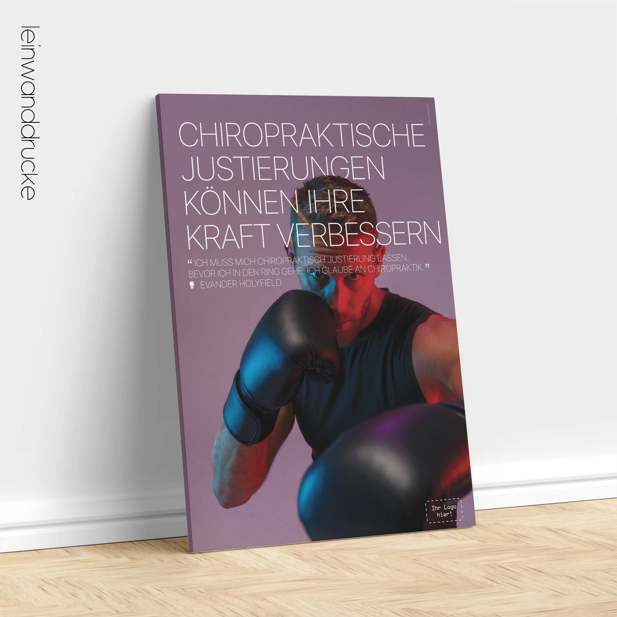 Boxing and Chiropractic.Sports poster from educare.design