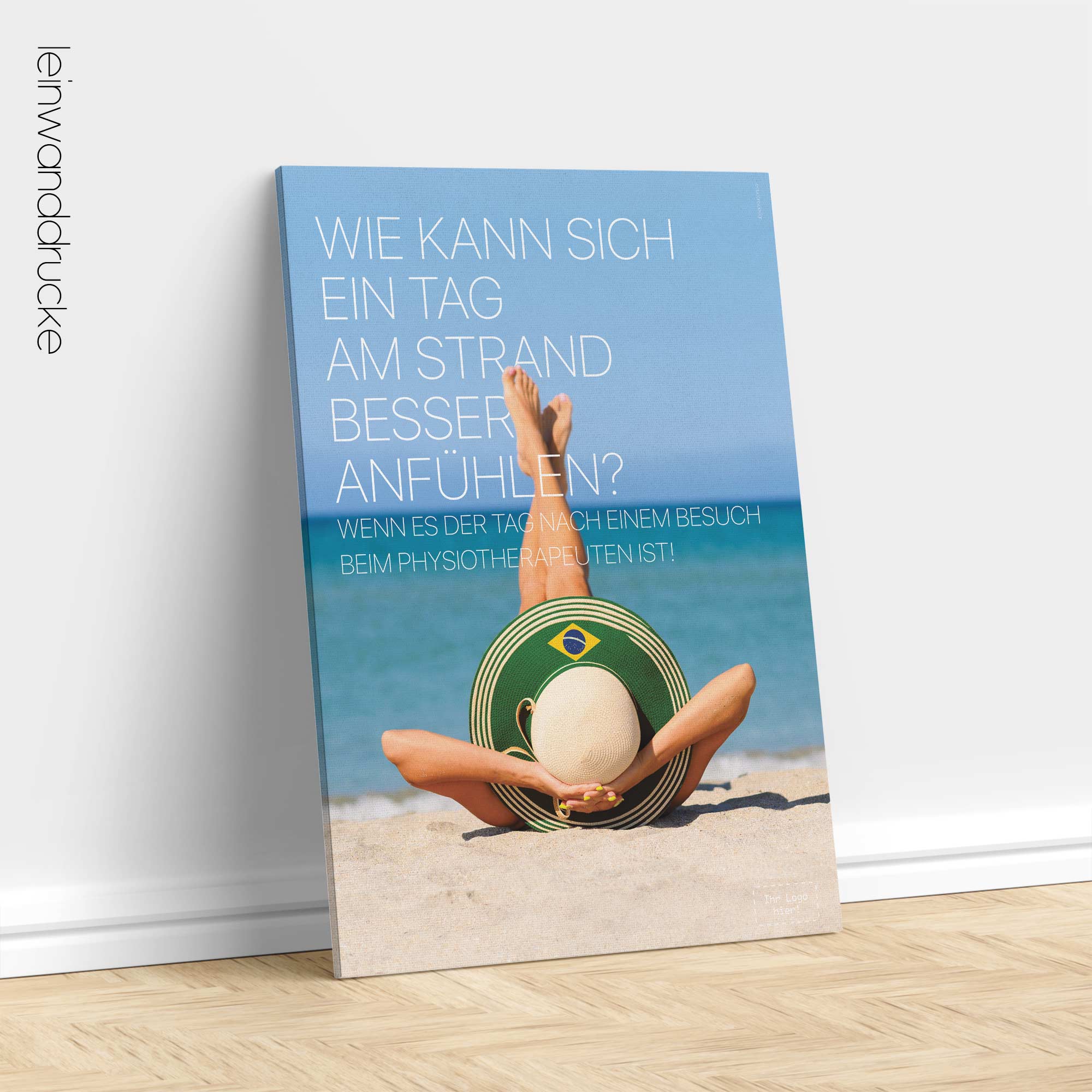 Day on the Beach. Physiotherapy poster from educare.design