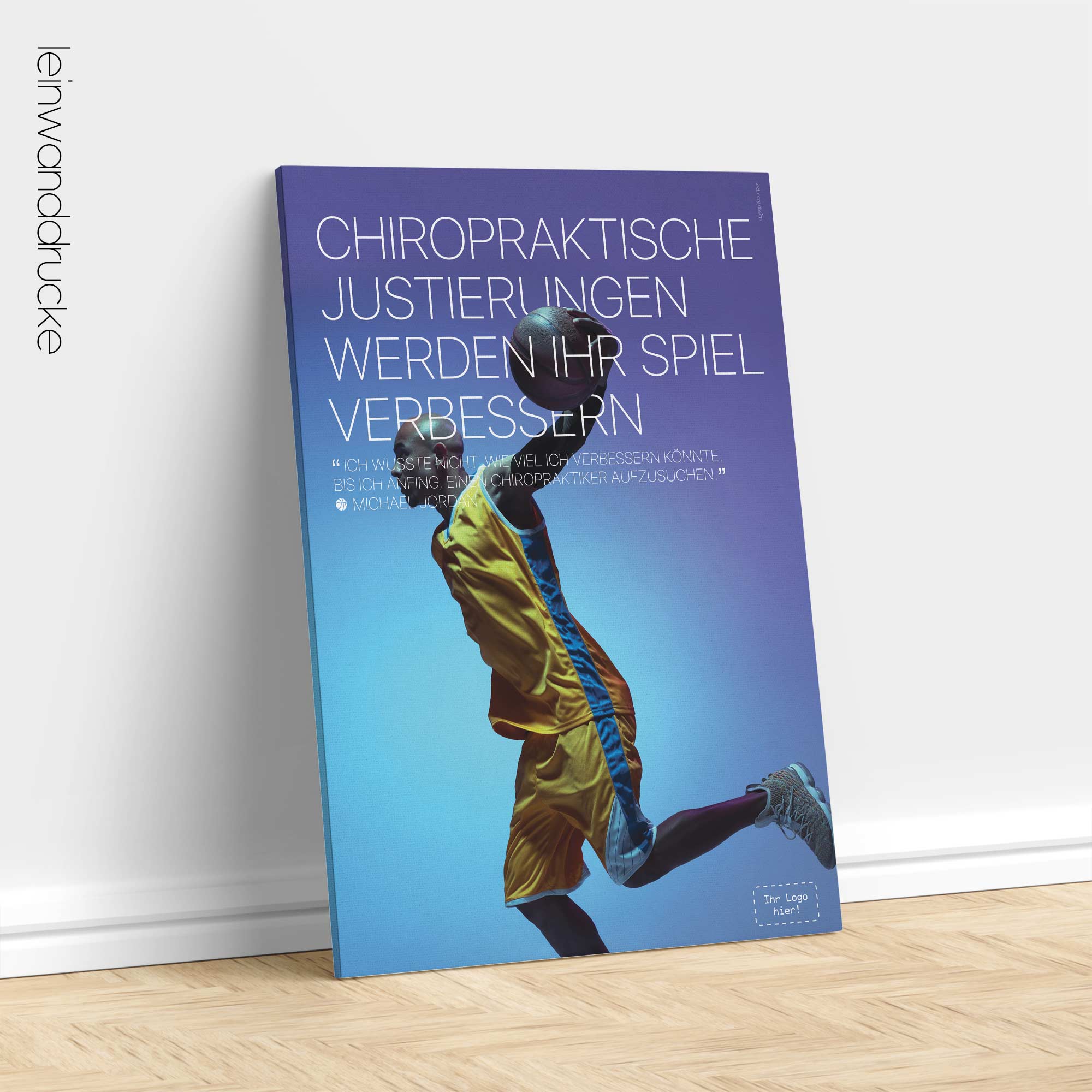 Basketball & Chiropractic. Sports poster from educare.design