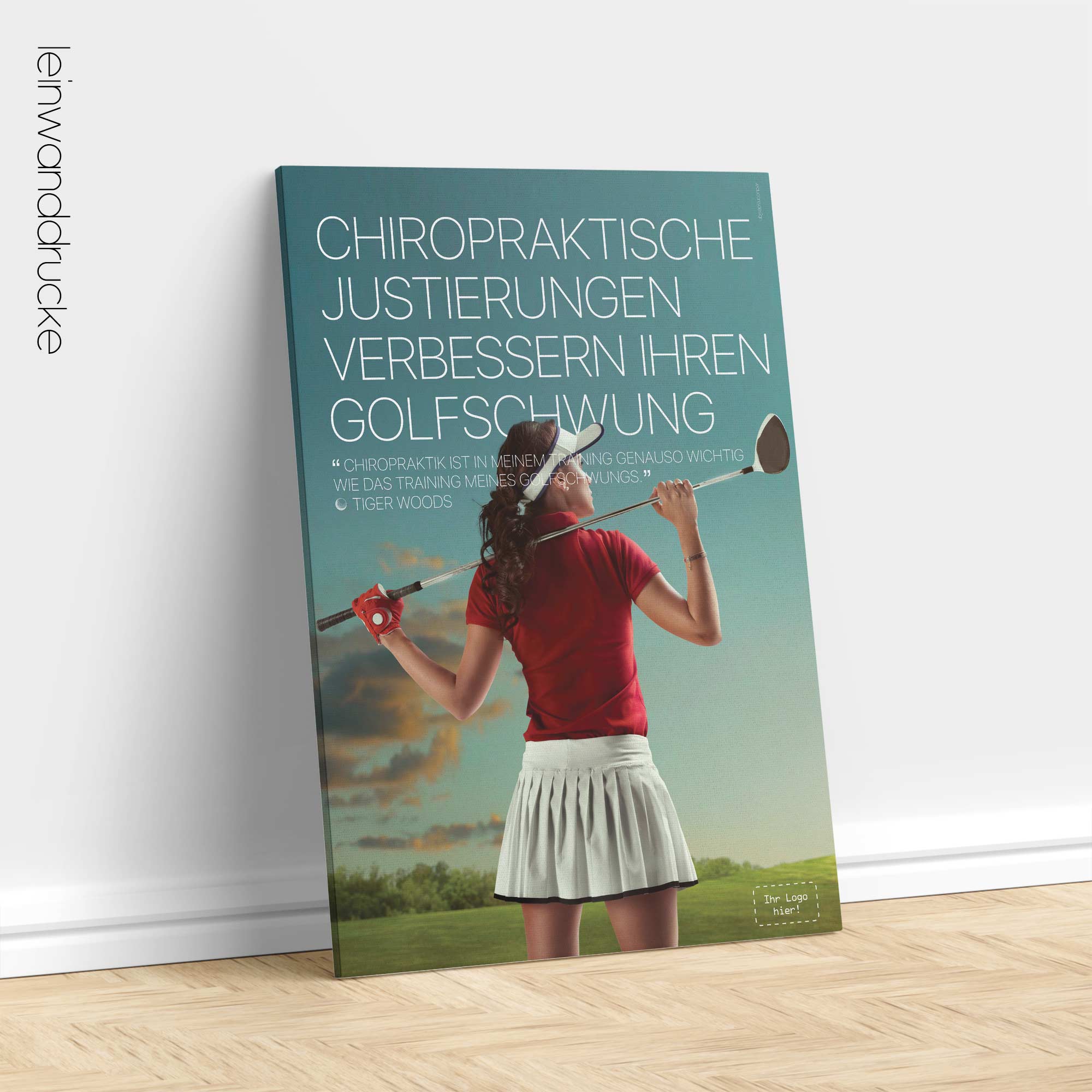 Golf & Chiropractic. Sports poster from educare.design