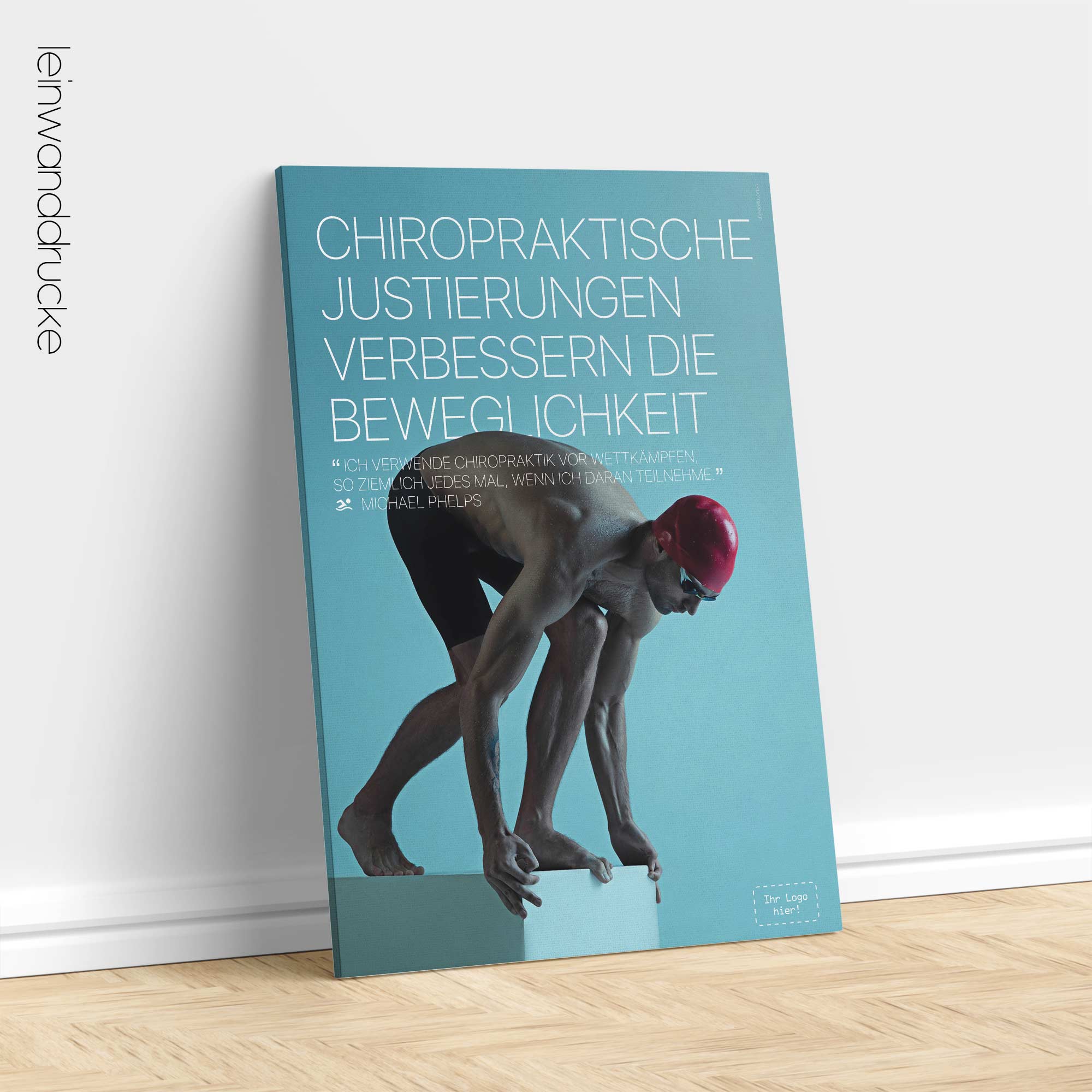 Swimming and Chiropractic. Sports poster from educare.design