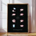 How to Brush your Teeth anatomy chart for clinics