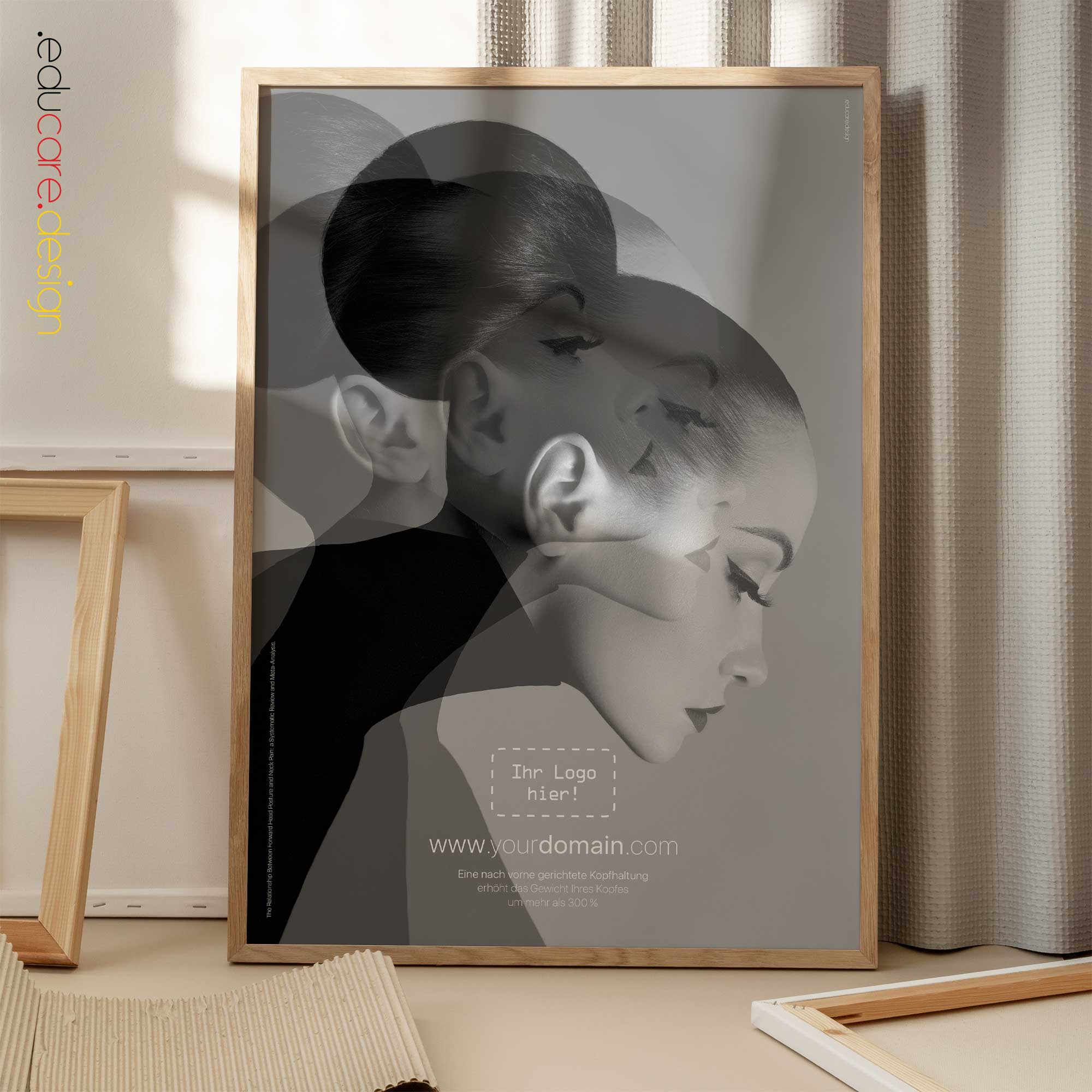 Forward Head Posture and Statistics. Artwork from educare.design