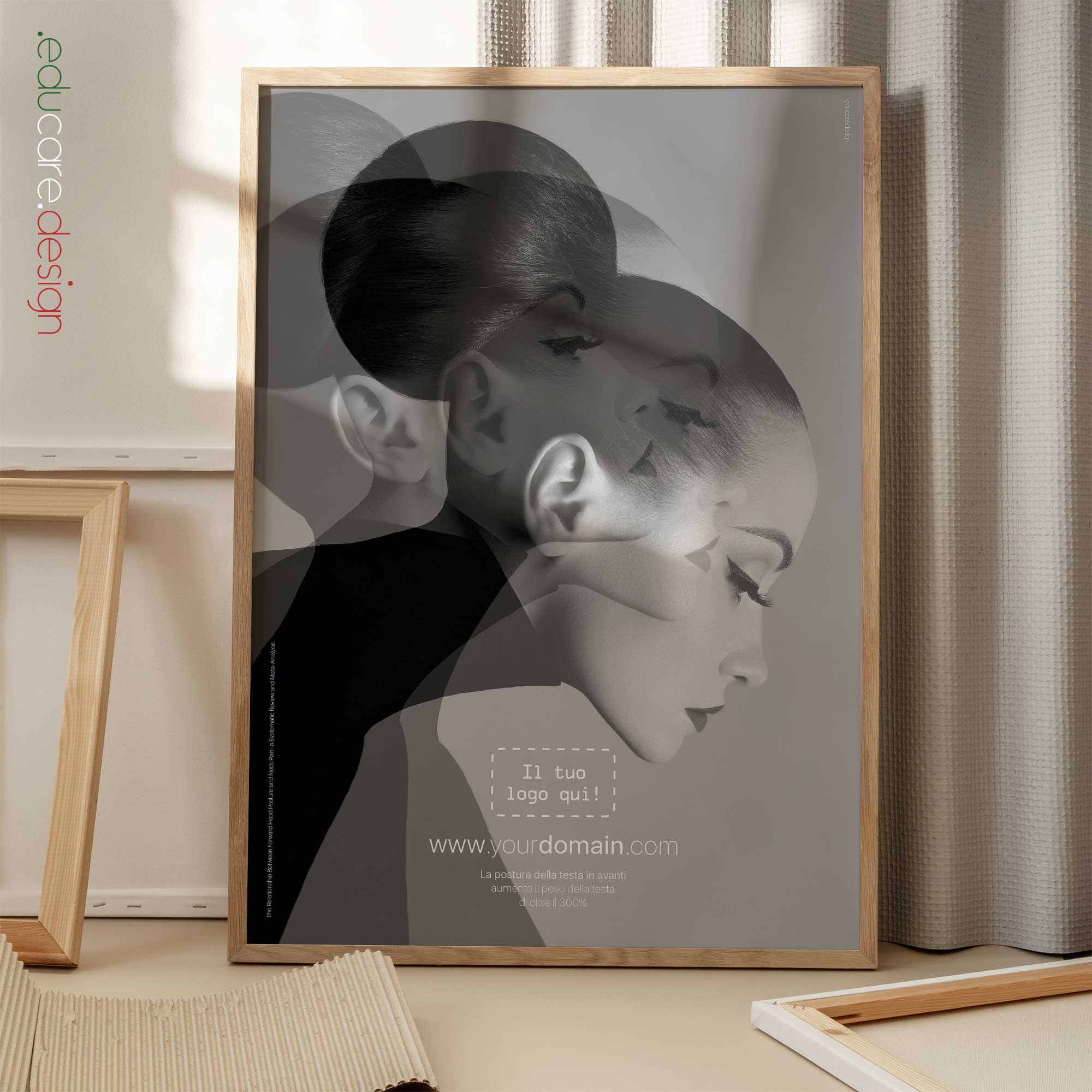 Forward Head Posture and Statistics. Artwork from educare.design