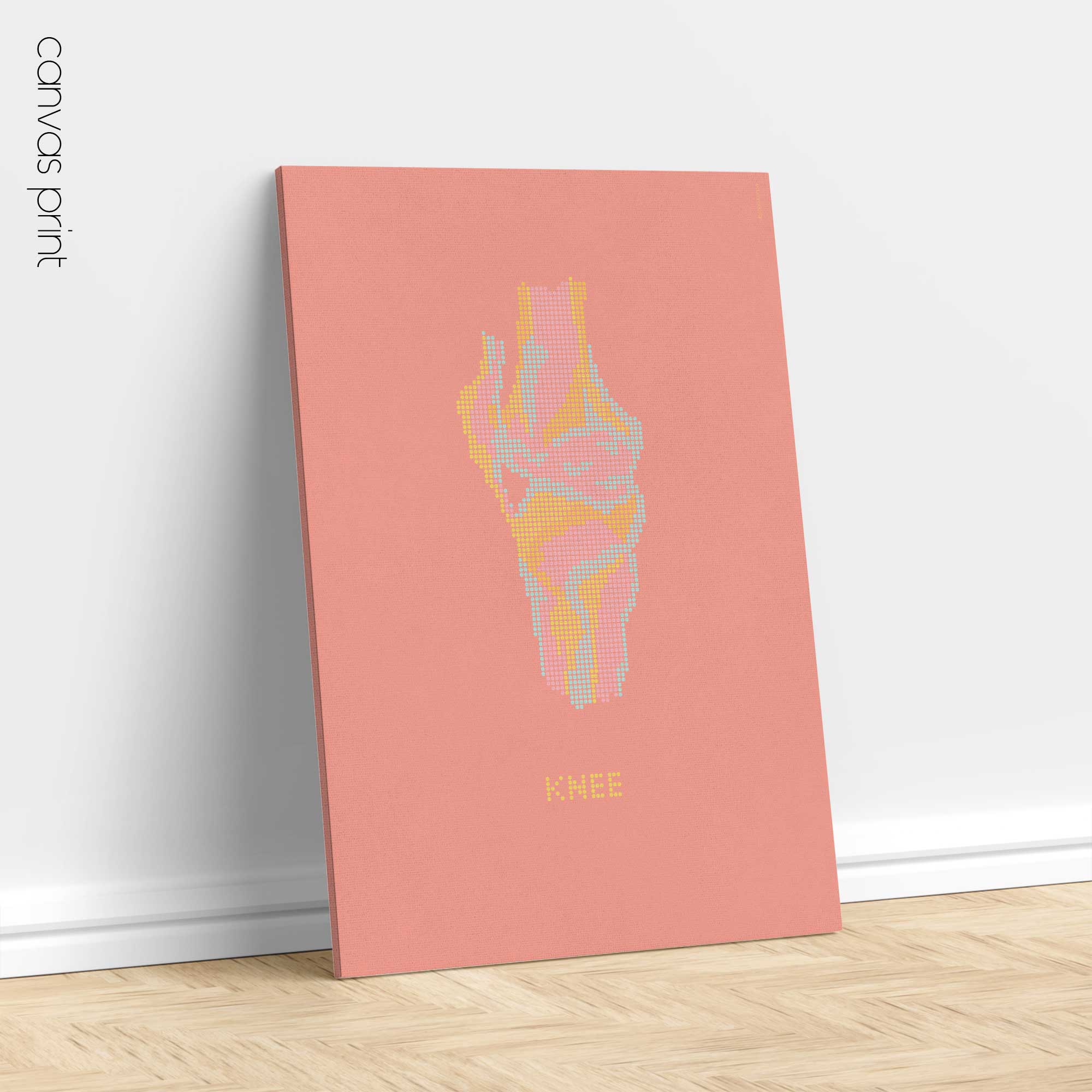 Knee Pop Art for medical offices