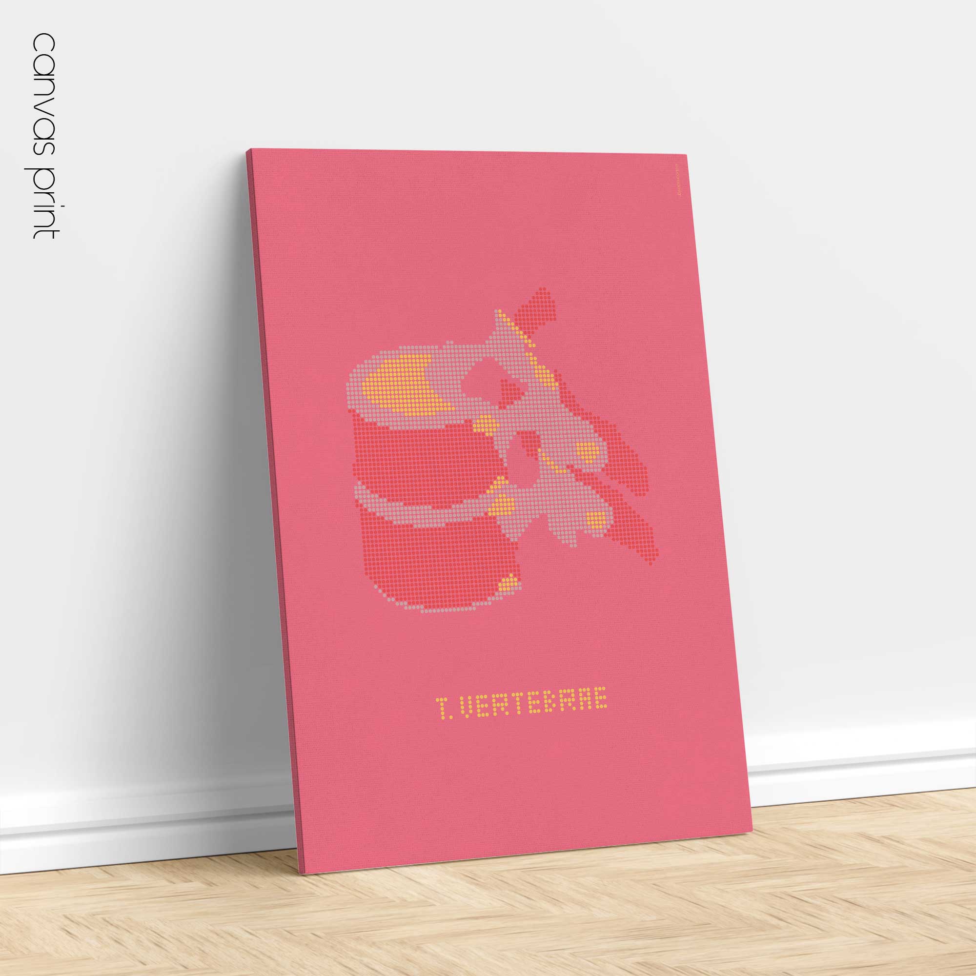 Thoracic Vertebrae Pop Art