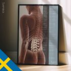 Spinala Subluxationseffekter anatomidiagram för kliniker