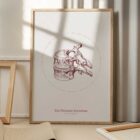 The Thoracic Vertebrae Bones Vintage Artwork
