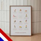Oefeningen voor de Onderug anatomisch diagram voor praktijken en klinieken