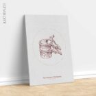 The Thoracic Vertebrae Bones Vintage Artwork