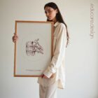 The Thoracic Vertebrae Bones Vintage Artwork