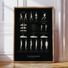 Body Posture Chart, Black Edition