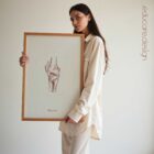 The Knee anatomy chart for clinics