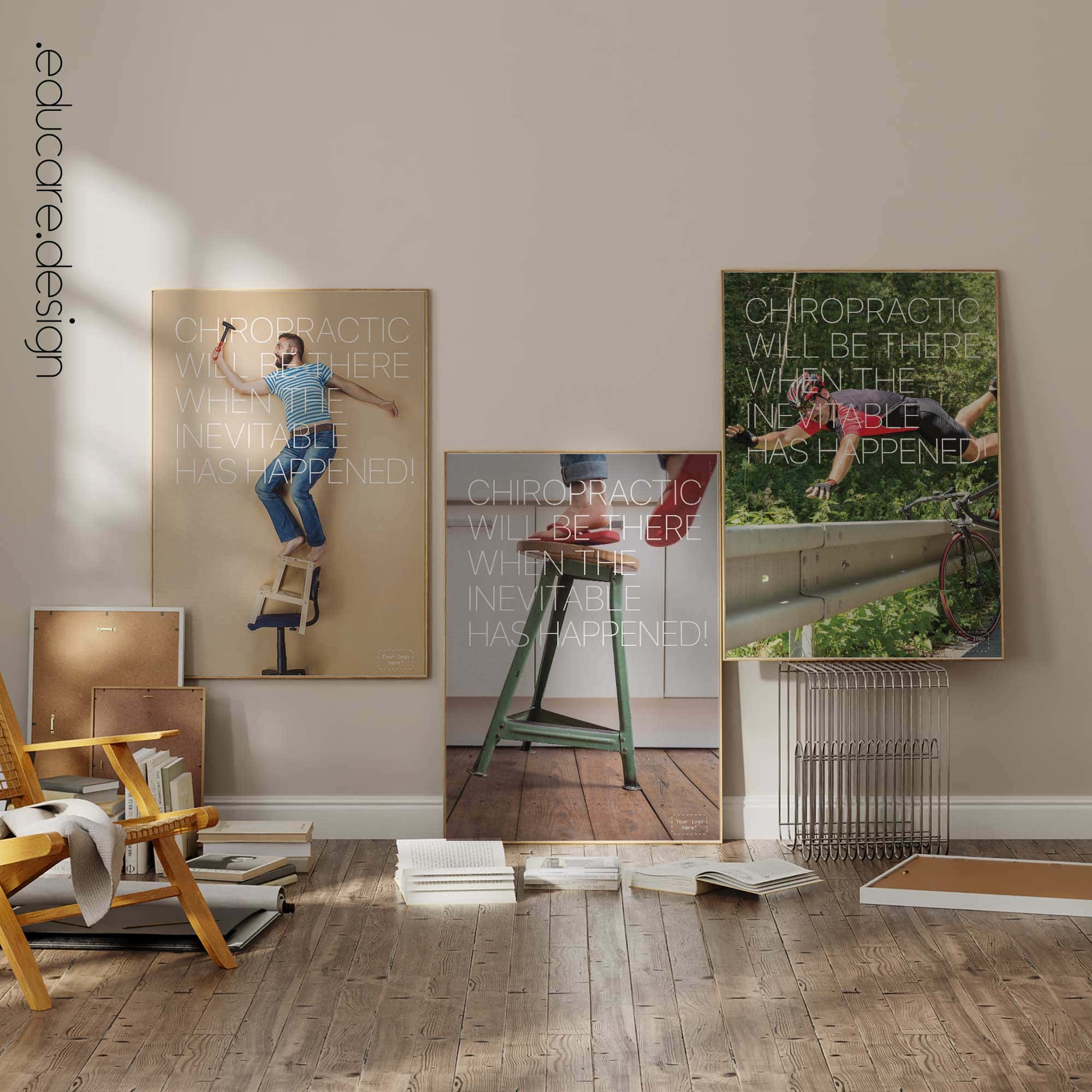 Set of chiropractic posters