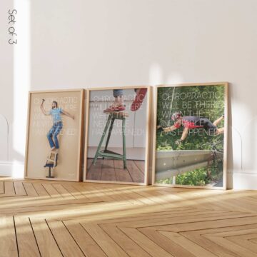 Set of chiropractic posters