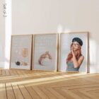Set of osteopathy posters