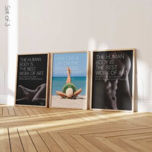 Set of physiotherapy posters