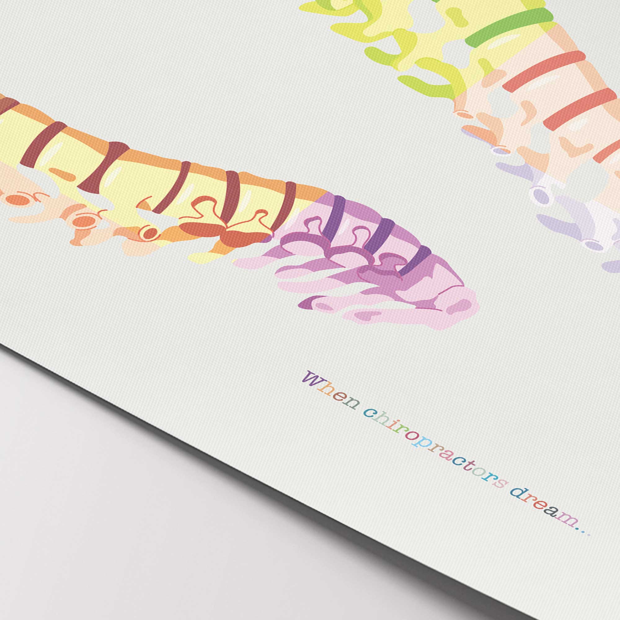 Quando i chiropratici sognano... Opere d'arte per chiropratici da www.educare.design