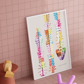 An osteopath's delight... Artwork for osteopaths from www.educare.design