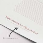 Two Paths to Pain Relief anatomy chart for clinics