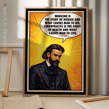 B.J. Palmer — Chiropractic Pop-Art Poster