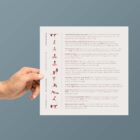 Prenatal Exercises Card anatomy chart for clinics